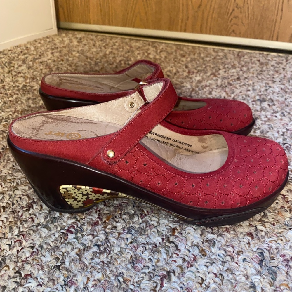 Women’s red J-41 shoes size 8